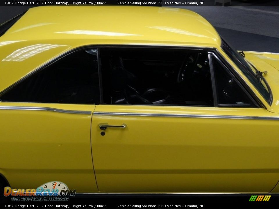 1967 Dodge Dart GT 2 Door Hardtop Bright Yellow / Black Photo #32