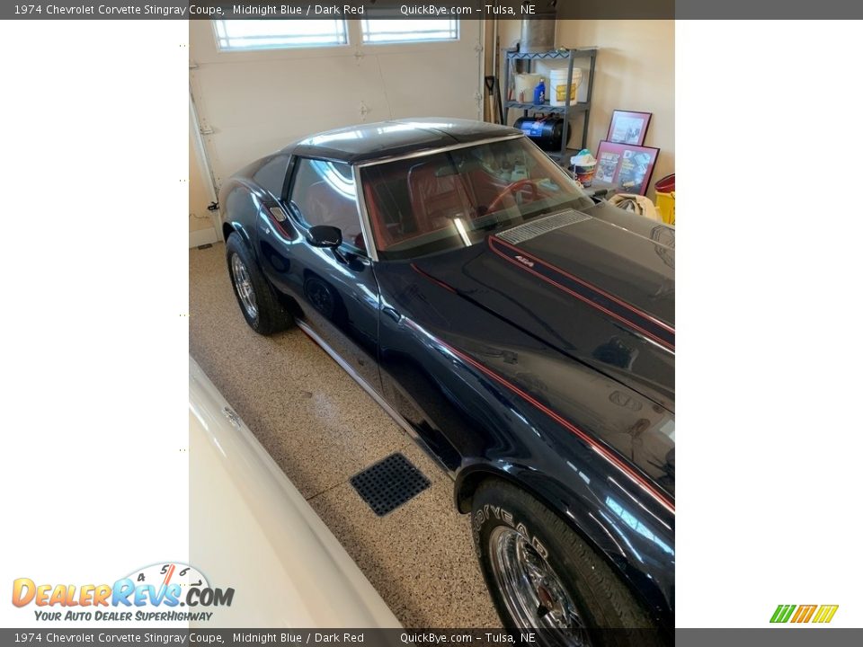 1974 Chevrolet Corvette Stingray Coupe Midnight Blue / Dark Red Photo #1