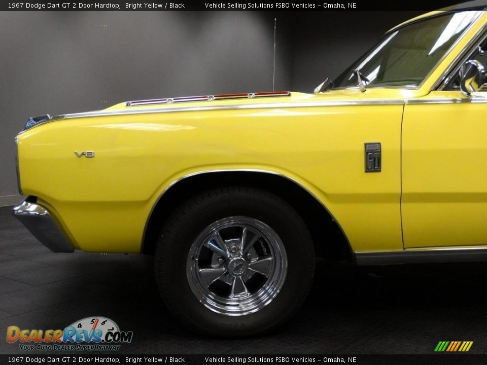 1967 Dodge Dart GT 2 Door Hardtop Bright Yellow / Black Photo #33
