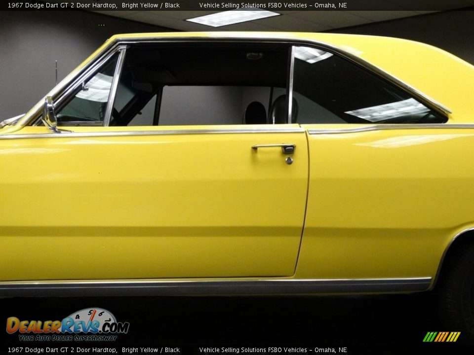 1967 Dodge Dart GT 2 Door Hardtop Bright Yellow / Black Photo #34