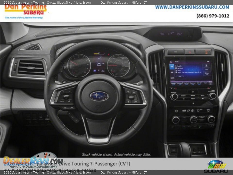 2020 Subaru Ascent Touring Crystal Black Silica / Java Brown Photo #9