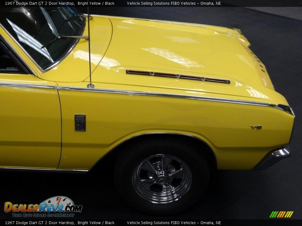1967 Dodge Dart GT 2 Door Hardtop Bright Yellow / Black Photo #35