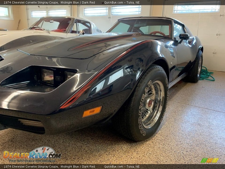 1974 Chevrolet Corvette Stingray Coupe Midnight Blue / Dark Red Photo #4