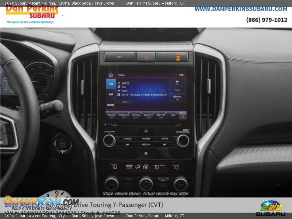 2020 Subaru Ascent Touring Crystal Black Silica / Java Brown Photo #12