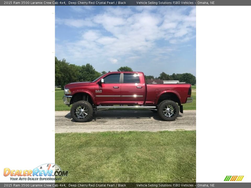 2015 Ram 3500 Laramie Crew Cab 4x4 Deep Cherry Red Crystal Pearl / Black Photo #15