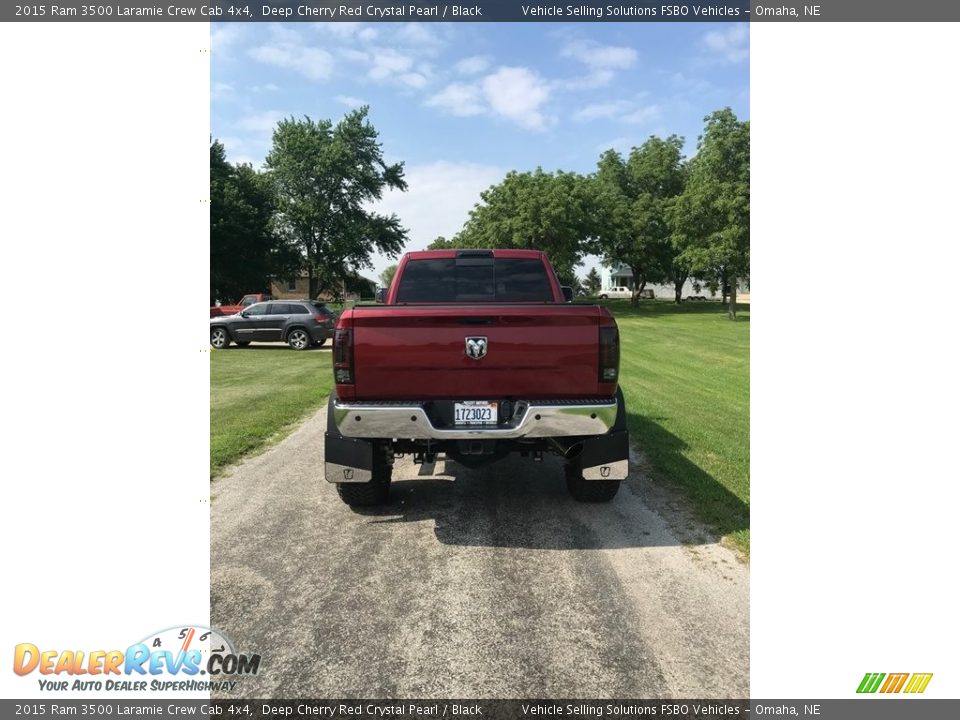 2015 Ram 3500 Laramie Crew Cab 4x4 Deep Cherry Red Crystal Pearl / Black Photo #16