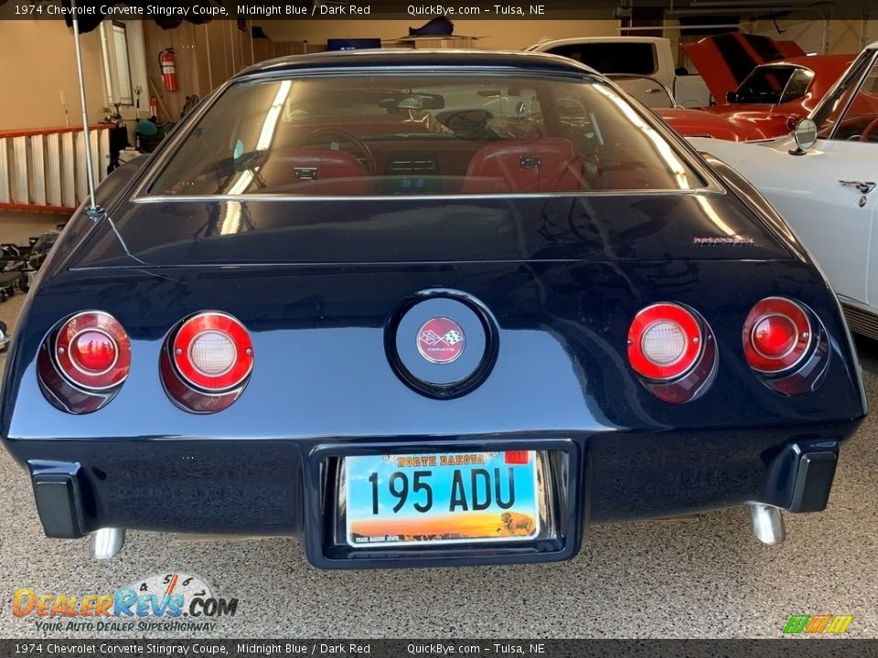 1974 Chevrolet Corvette Stingray Coupe Midnight Blue / Dark Red Photo #7