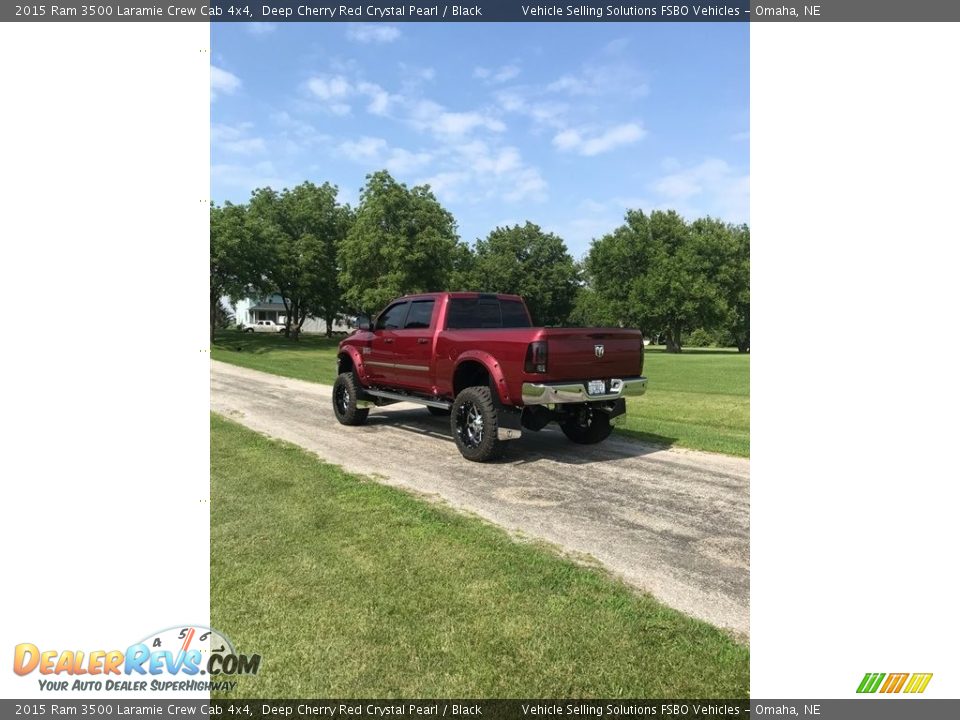 2015 Ram 3500 Laramie Crew Cab 4x4 Deep Cherry Red Crystal Pearl / Black Photo #17