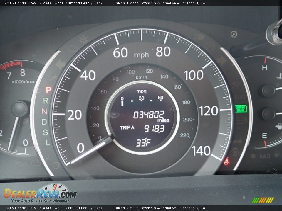 2016 Honda CR-V LX AWD White Diamond Pearl / Black Photo #24