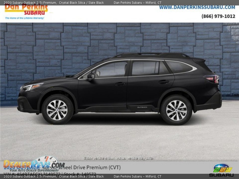 2020 Subaru Outback 2.5i Premium Crystal Black Silica / Slate Black Photo #2