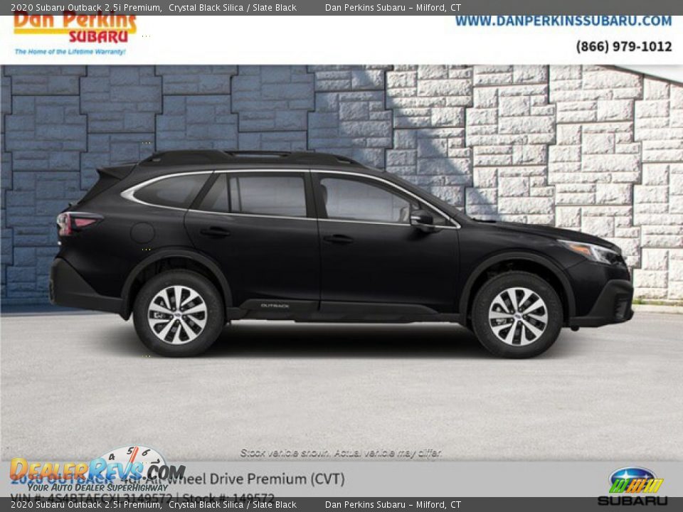 2020 Subaru Outback 2.5i Premium Crystal Black Silica / Slate Black Photo #5