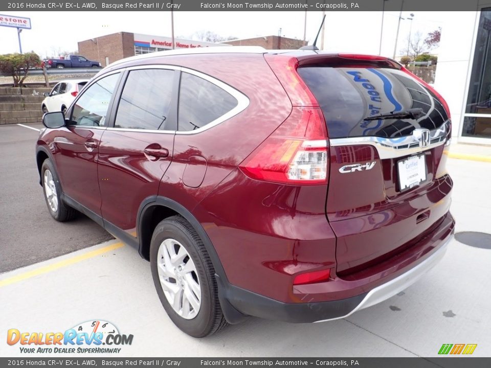 2016 Honda CR-V EX-L AWD Basque Red Pearl II / Gray Photo #3
