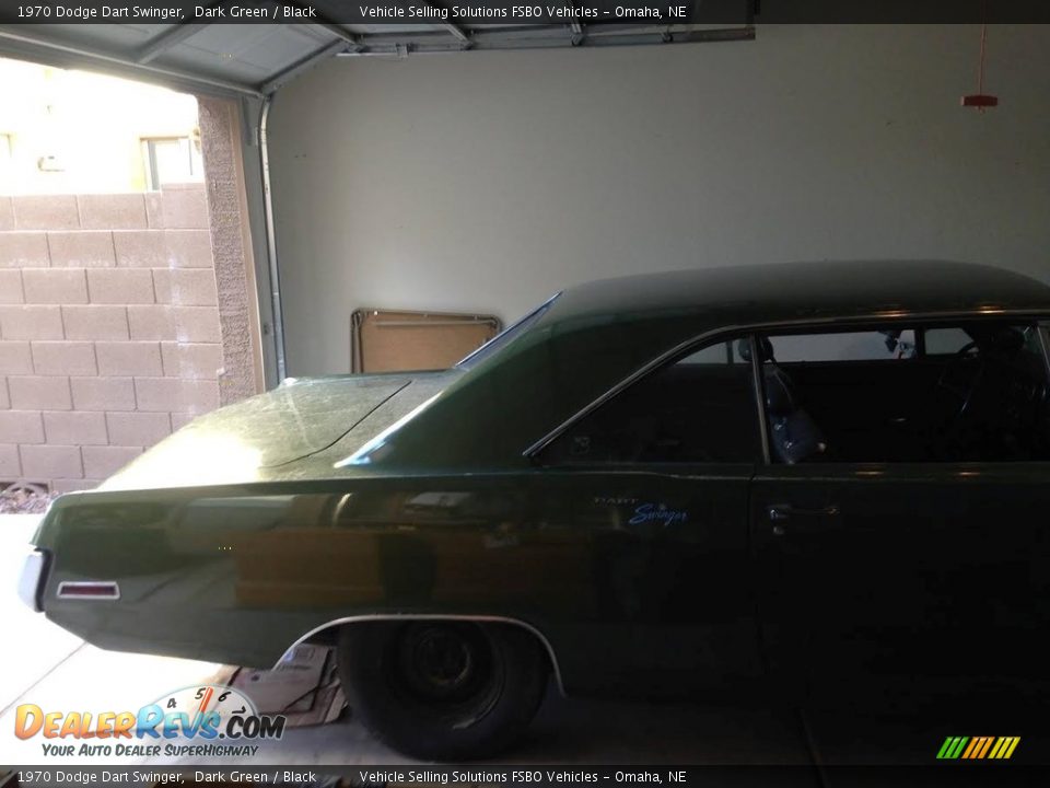 1970 Dodge Dart Swinger Dark Green / Black Photo #6