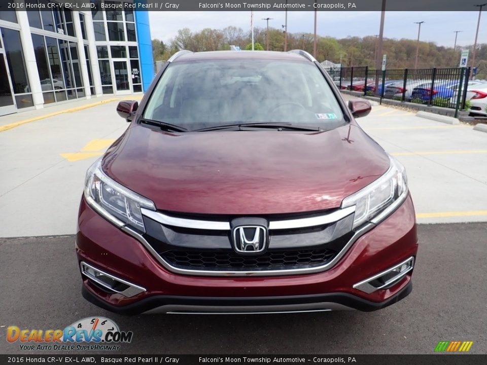2016 Honda CR-V EX-L AWD Basque Red Pearl II / Gray Photo #9