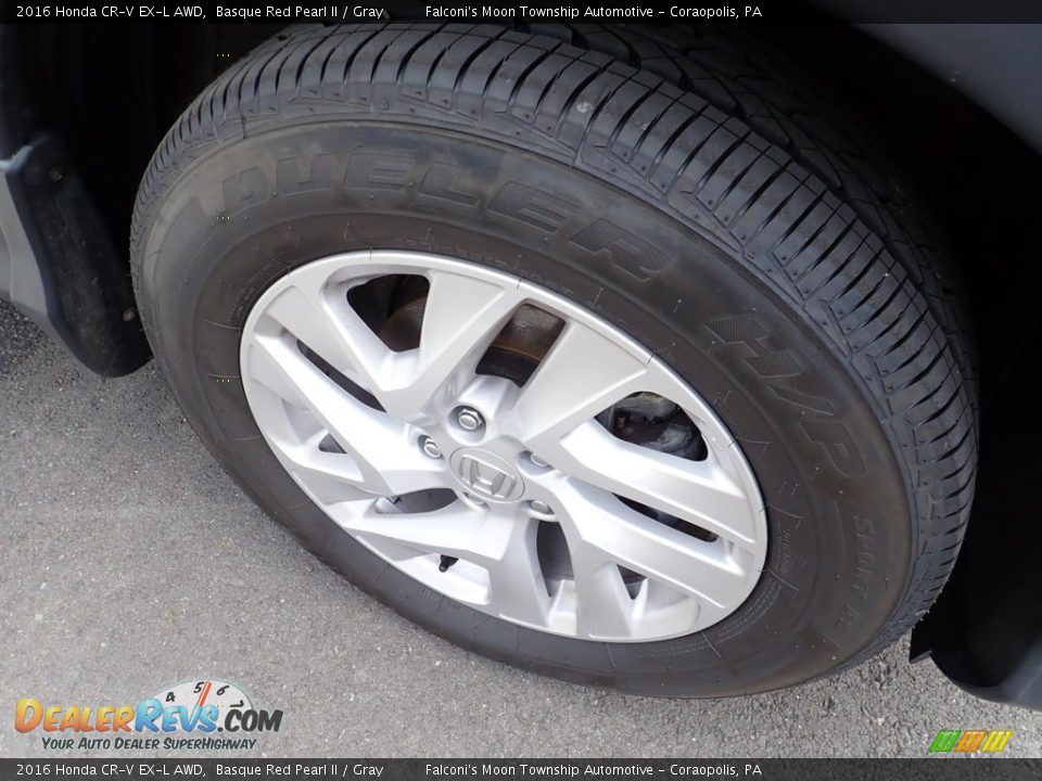 2016 Honda CR-V EX-L AWD Basque Red Pearl II / Gray Photo #10