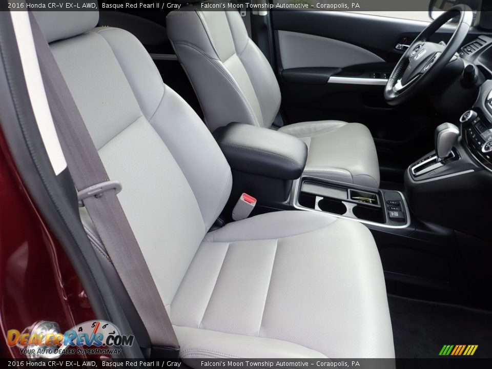 Front Seat of 2016 Honda CR-V EX-L AWD Photo #11