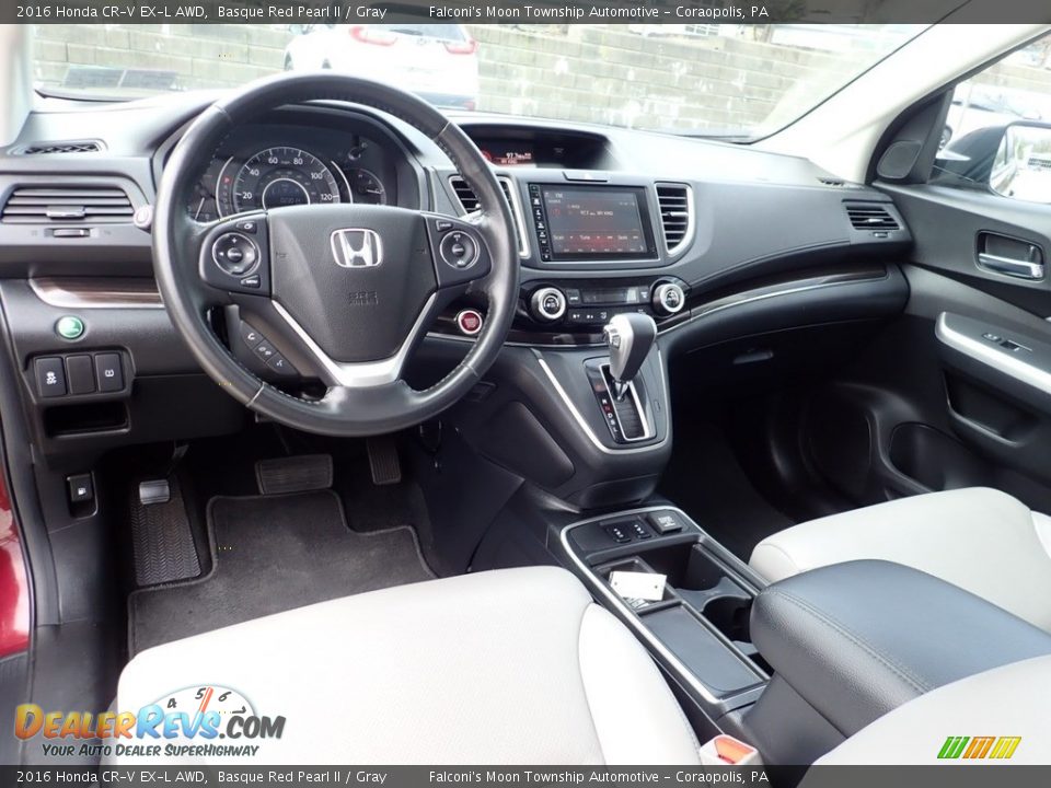 Gray Interior - 2016 Honda CR-V EX-L AWD Photo #17
