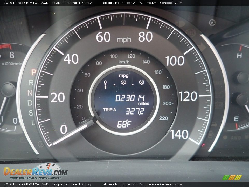 2016 Honda CR-V EX-L AWD Basque Red Pearl II / Gray Photo #24