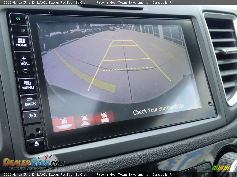 2016 Honda CR-V EX-L AWD Basque Red Pearl II / Gray Photo #25