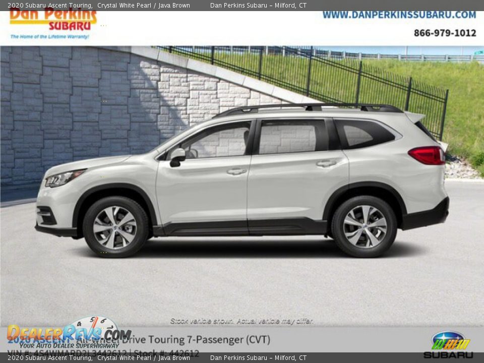 2020 Subaru Ascent Touring Crystal White Pearl / Java Brown Photo #2