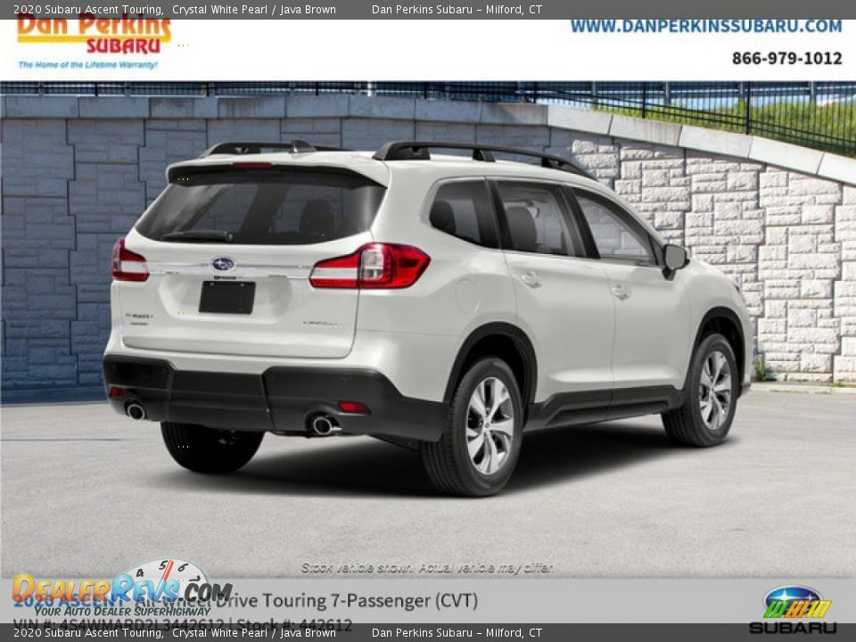 2020 Subaru Ascent Touring Crystal White Pearl / Java Brown Photo #3