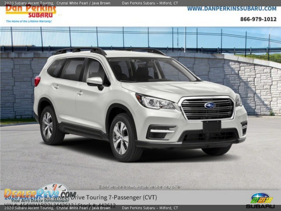 2020 Subaru Ascent Touring Crystal White Pearl / Java Brown Photo #4