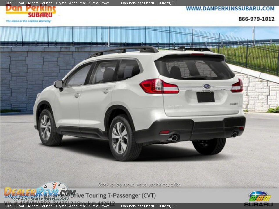 2020 Subaru Ascent Touring Crystal White Pearl / Java Brown Photo #6