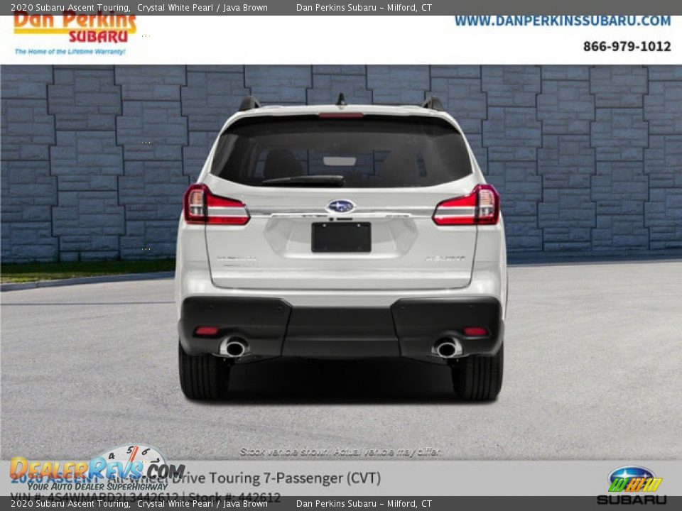 2020 Subaru Ascent Touring Crystal White Pearl / Java Brown Photo #8