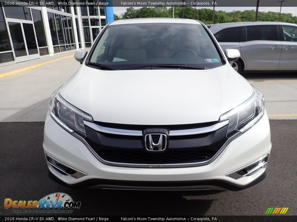 2016 Honda CR-V EX AWD White Diamond Pearl / Beige Photo #9