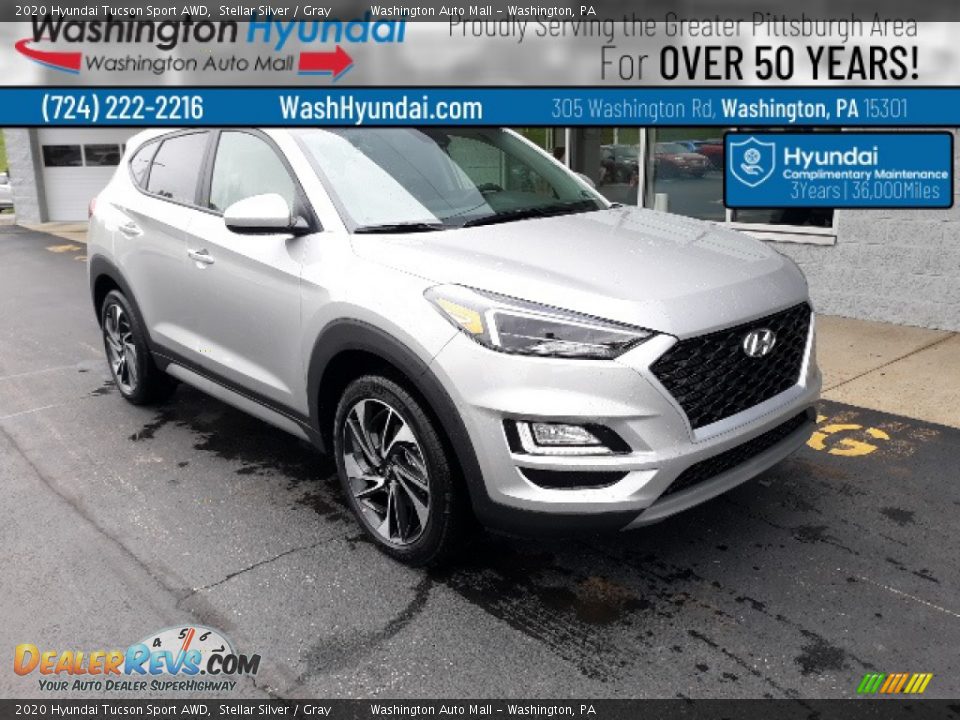 2020 Hyundai Tucson Sport AWD Stellar Silver / Gray Photo #1