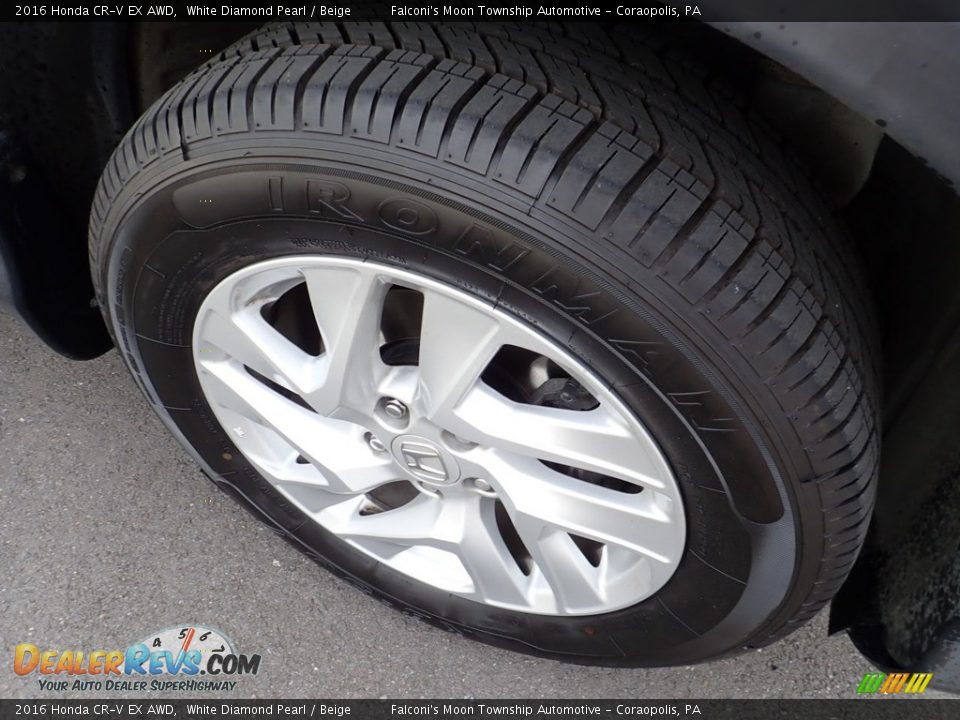 2016 Honda CR-V EX AWD White Diamond Pearl / Beige Photo #10