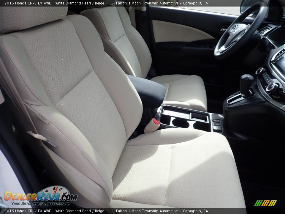 2016 Honda CR-V EX AWD White Diamond Pearl / Beige Photo #11