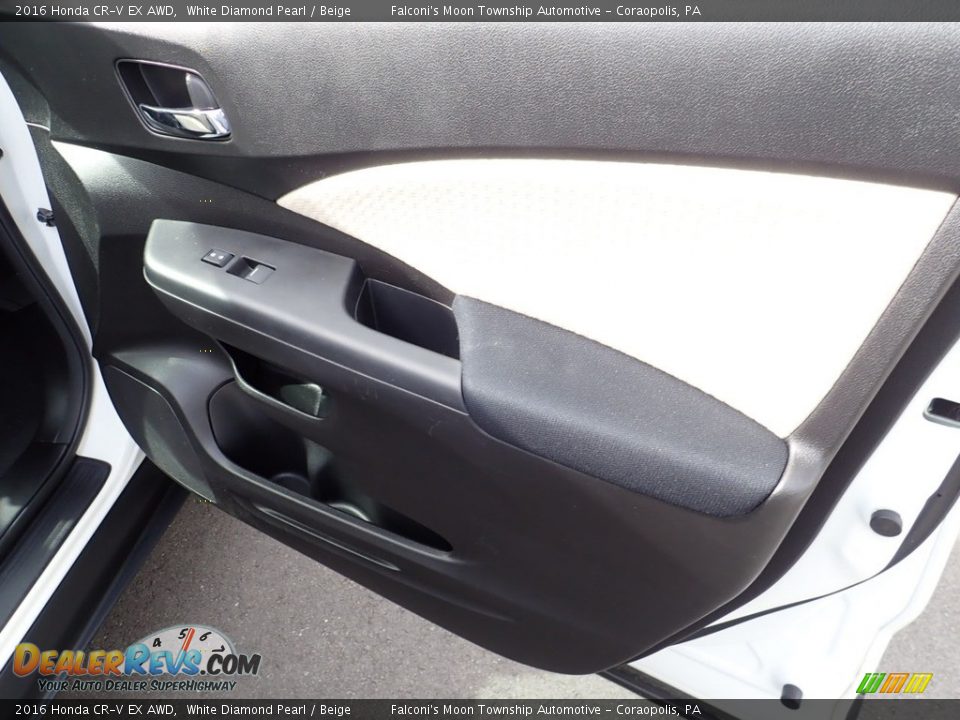 2016 Honda CR-V EX AWD White Diamond Pearl / Beige Photo #13