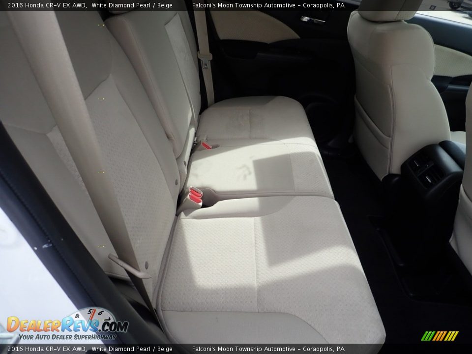 2016 Honda CR-V EX AWD White Diamond Pearl / Beige Photo #14