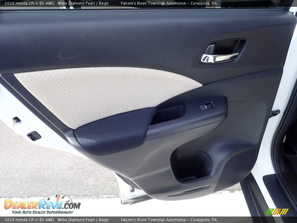 2016 Honda CR-V EX AWD White Diamond Pearl / Beige Photo #18
