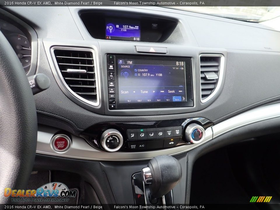 2016 Honda CR-V EX AWD White Diamond Pearl / Beige Photo #22