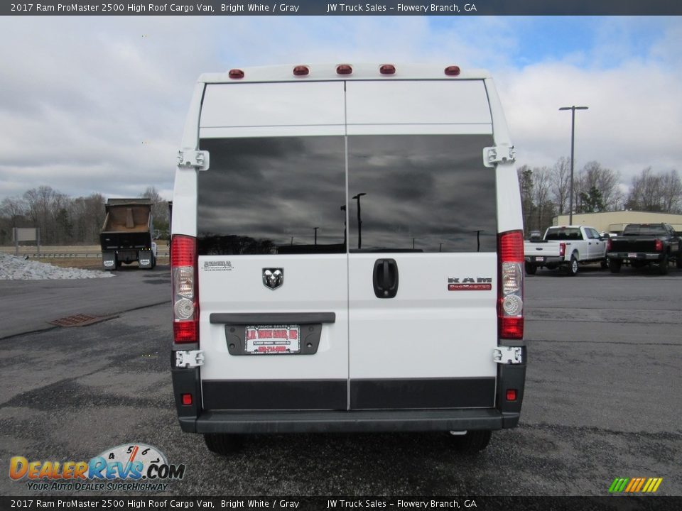 2017 Ram ProMaster 2500 High Roof Cargo Van Bright White / Gray Photo #3