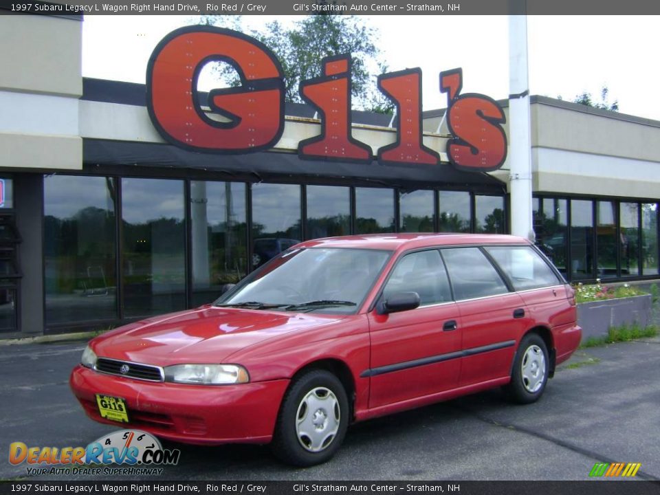 1997 Subaru Legacy L Wagon Right Hand Drive Rio Red / Grey Photo #1