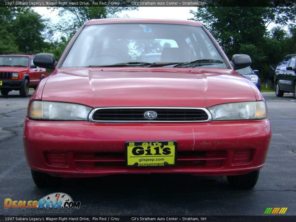 1997 Subaru Legacy L Wagon Right Hand Drive Rio Red / Grey Photo #2