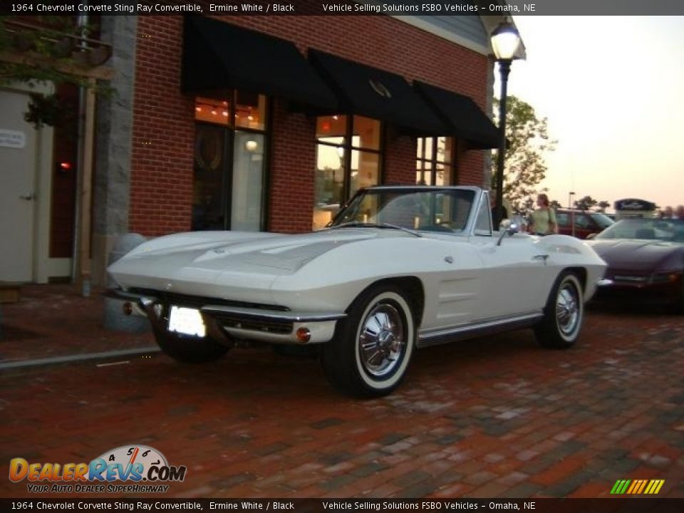 1964 Chevrolet Corvette Sting Ray Convertible Ermine White / Black Photo #1