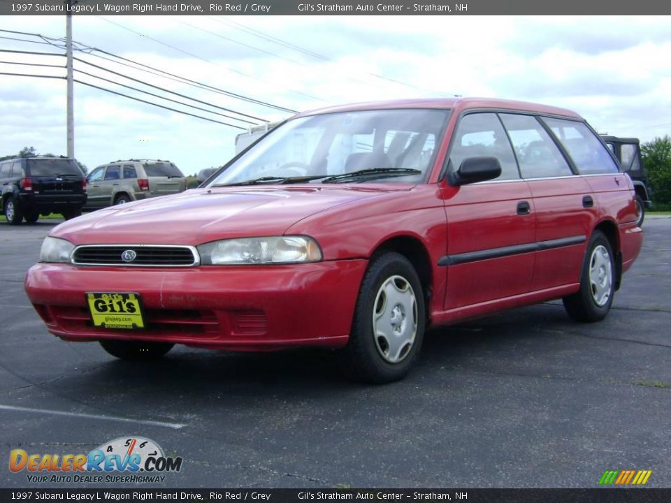 1997 Subaru Legacy L Wagon Right Hand Drive Rio Red / Grey Photo #3