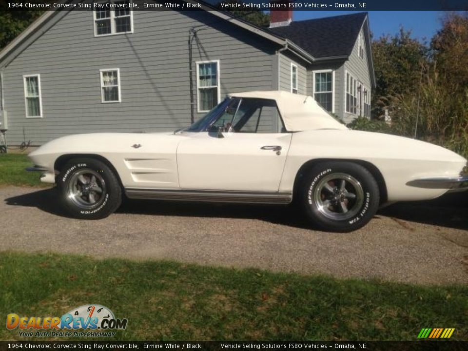 1964 Chevrolet Corvette Sting Ray Convertible Ermine White / Black Photo #5