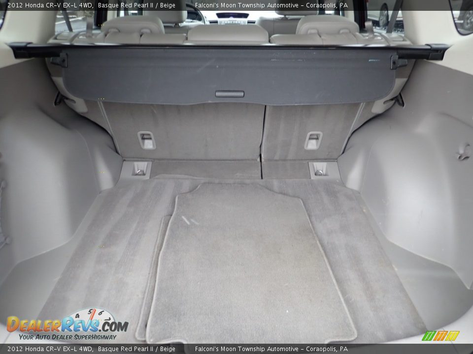 2012 Honda CR-V EX-L 4WD Basque Red Pearl II / Beige Photo #5