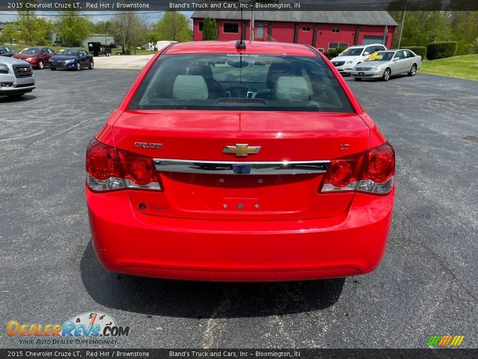 2015 Chevrolet Cruze LT Red Hot / Brownstone Photo #7