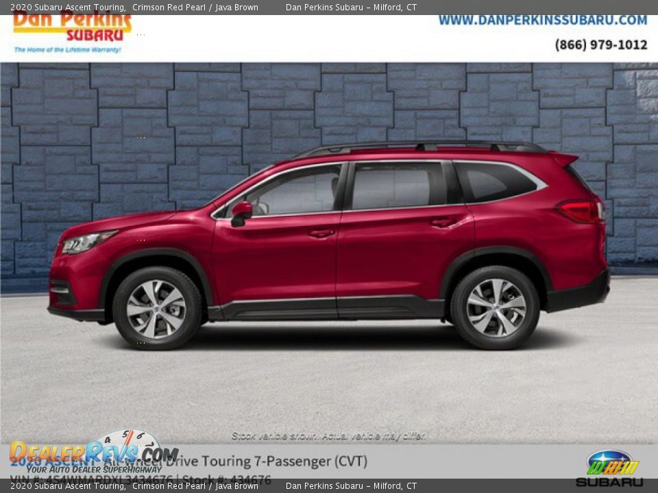 2020 Subaru Ascent Touring Crimson Red Pearl / Java Brown Photo #2