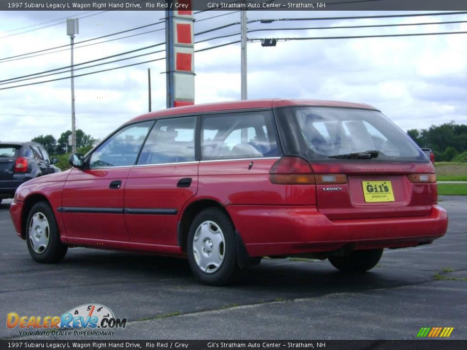 1997 Subaru Legacy L Wagon Right Hand Drive Rio Red / Grey Photo #5