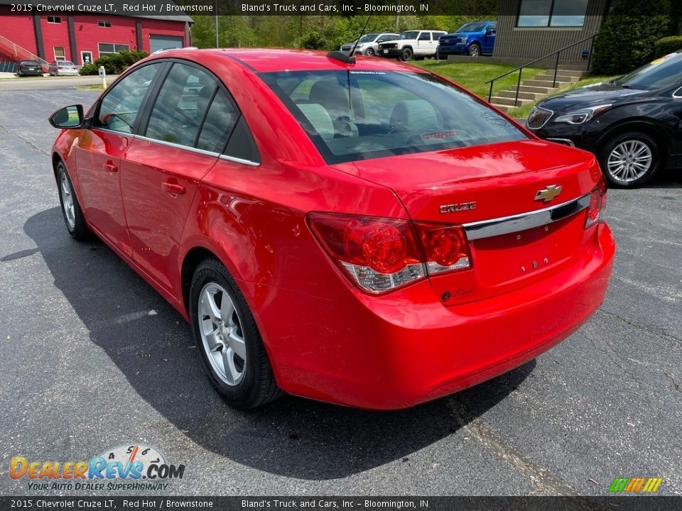 2015 Chevrolet Cruze LT Red Hot / Brownstone Photo #8