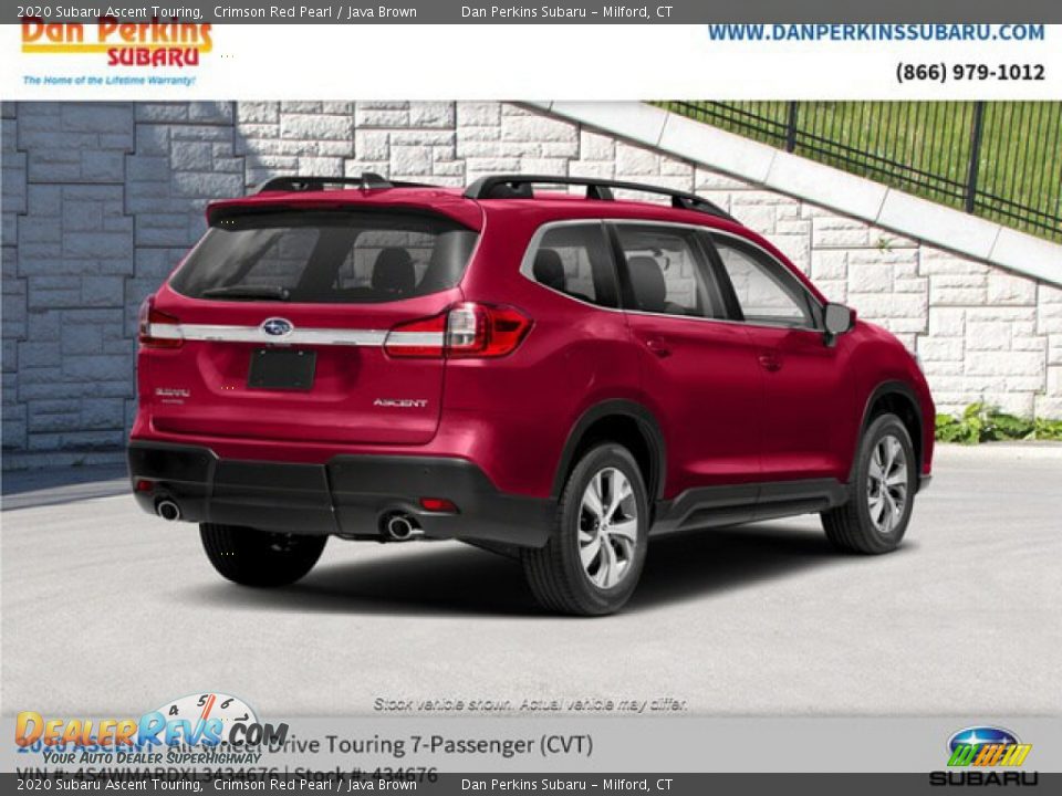 2020 Subaru Ascent Touring Crimson Red Pearl / Java Brown Photo #3