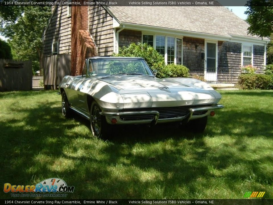 1964 Chevrolet Corvette Sting Ray Convertible Ermine White / Black Photo #13