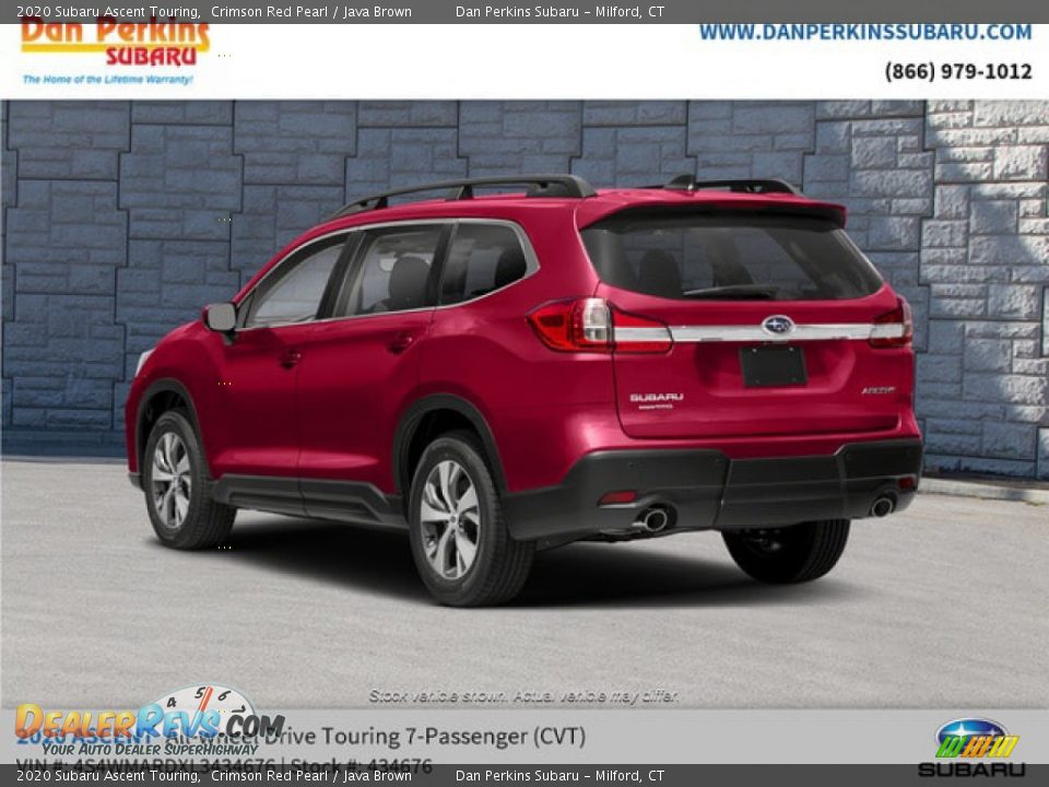 2020 Subaru Ascent Touring Crimson Red Pearl / Java Brown Photo #6